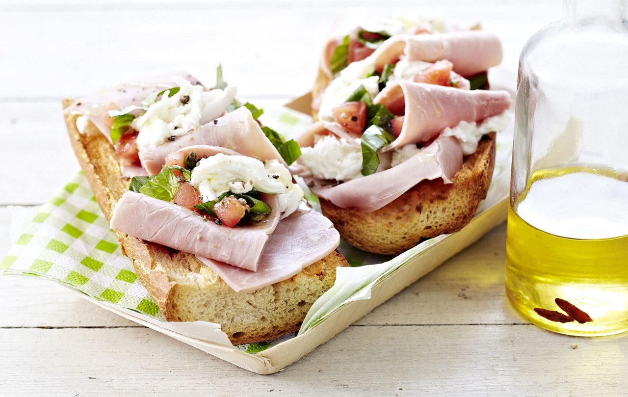 Recette Tartine de jambon