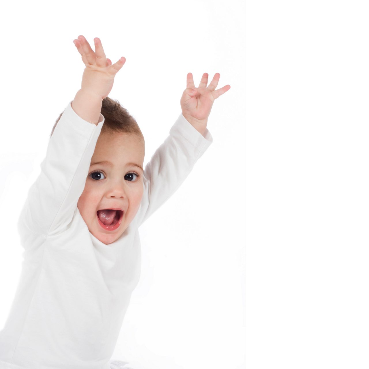 Toddler hands up