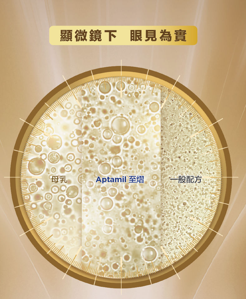 顯微鏡下眼見為實，母乳、Aptamil 至𦒉、一般配方