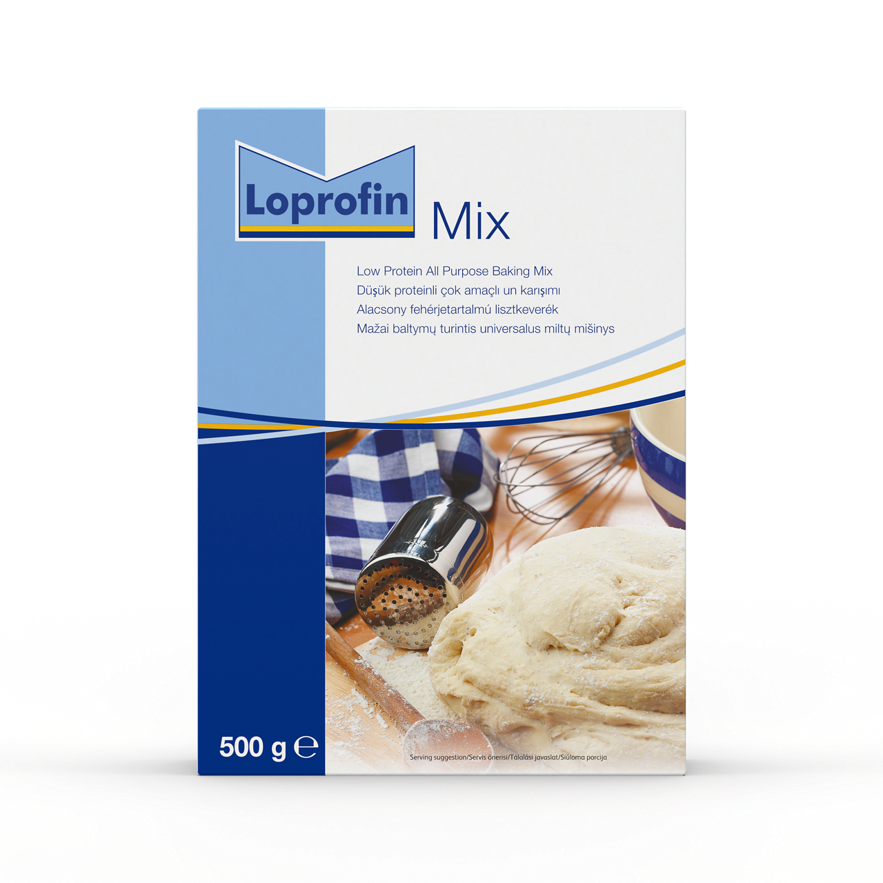 Loprofin Mix – nizkobeljakovinska večnamenska mešanica moke za peko, primerna za pripravo kruha, peciva in drugih pekovskih izdelkov, zasnovana za prehransko uravnavanje prirojenih presnovnih motenj (kot je fenilketonurija), ter pri ledvičnih in jetrnih odpovedih, ki zahtevajo prehrano z nizko vsebnostjo beljakovin