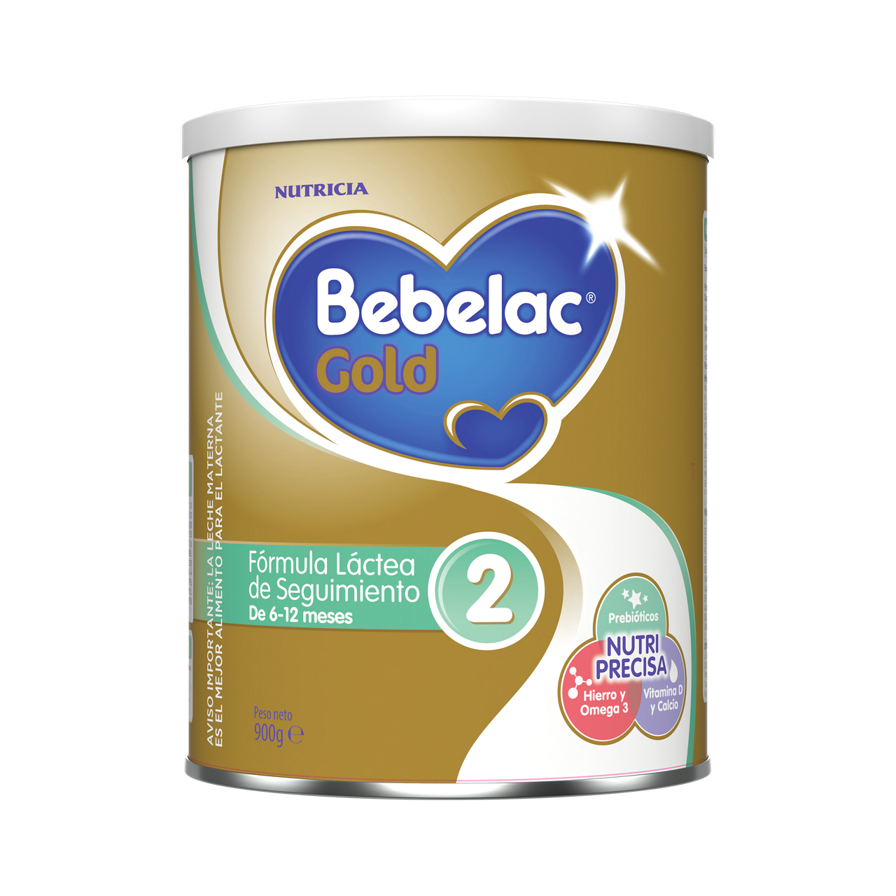 Bebelac Gold 2 Bebelac 2 fórmula láctea de seguimiento polvo para bebés 6 a 12 meses lata 900g  - Bebeclub Ecuador