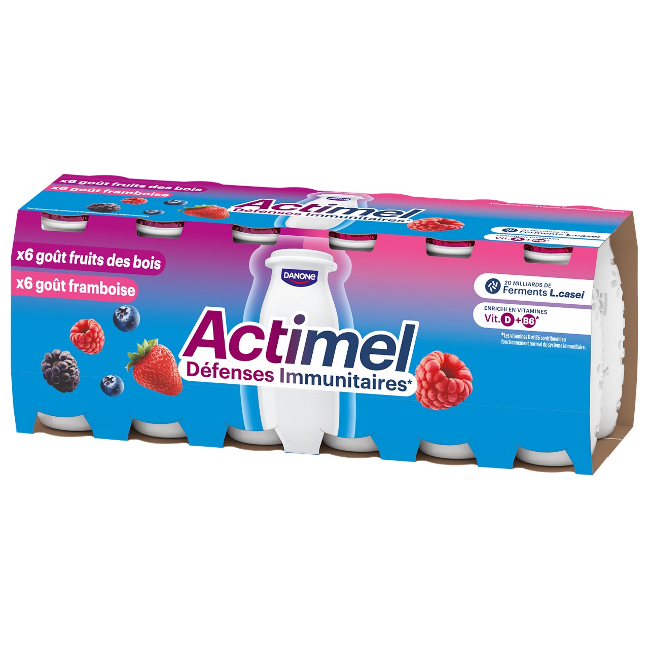 actimel framboise fruits des bois