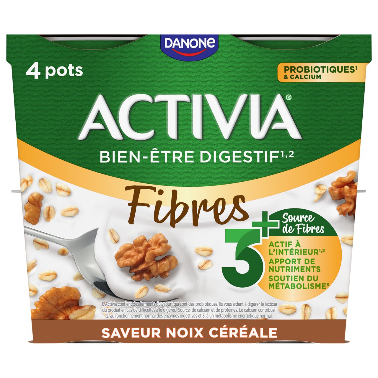 activia noix cereales