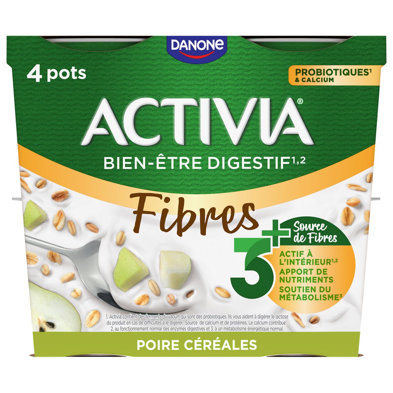 activia poire céréales