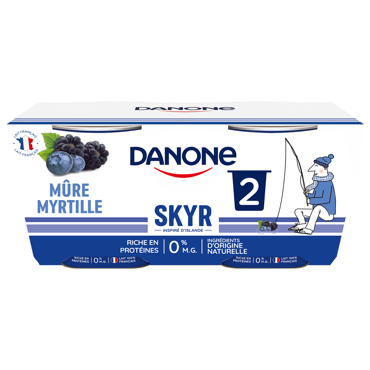 Danone Skyr Mûre Myrtille - 2x140g