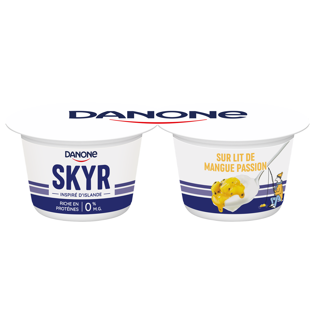 Danone Skyr sur lit Mangue Passion - 2x145g
