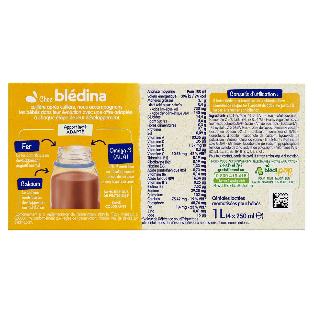 Choco vanilla-12m+-250 ml