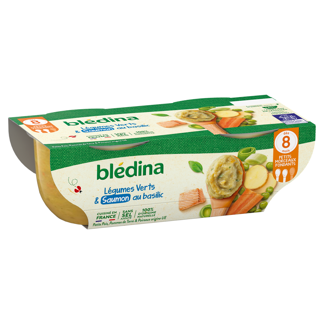 Blédina-Bledina-Végétables Salmon-8m+-400 g