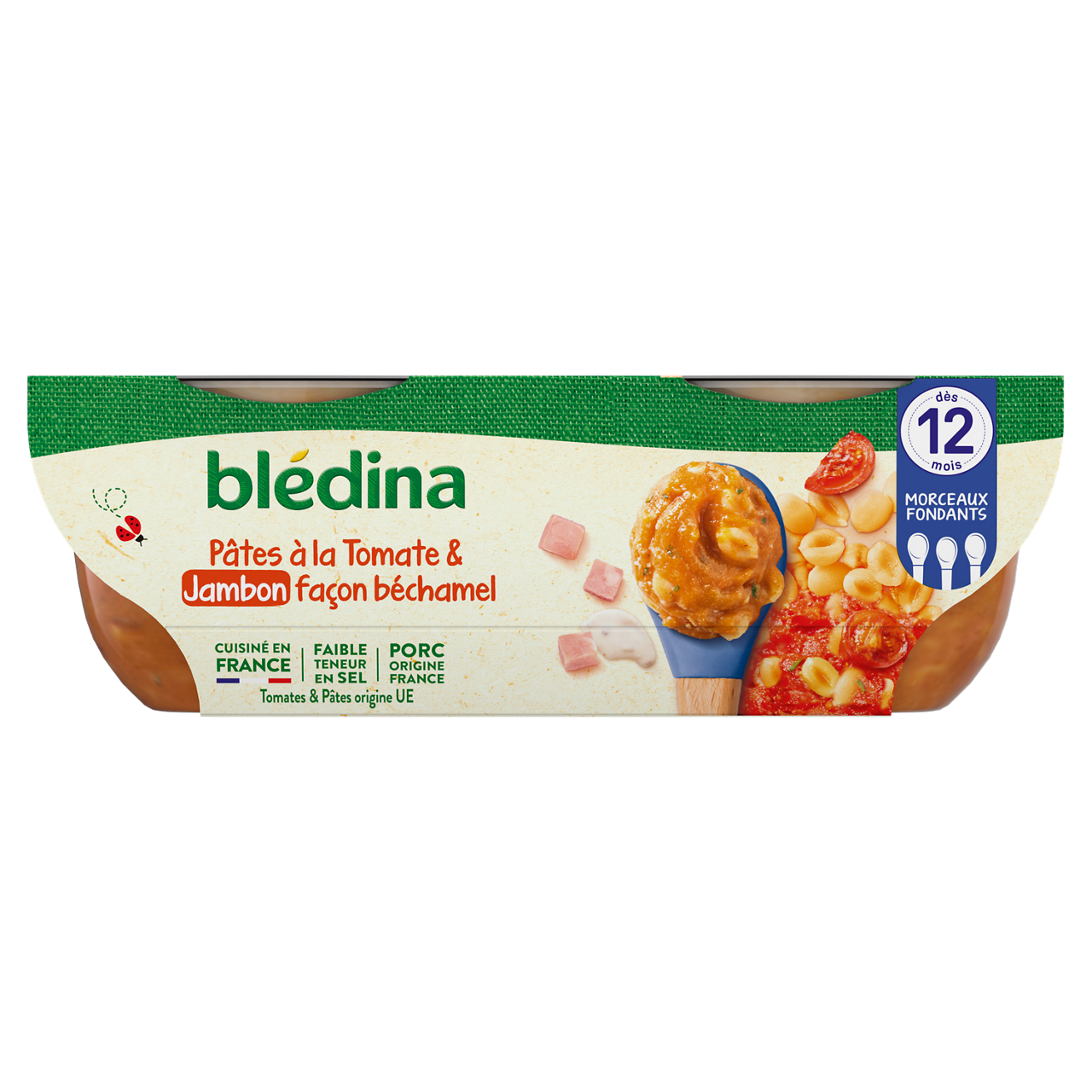 Blédina-Bledina-Tomato Pasta Ham-12m+-400 g