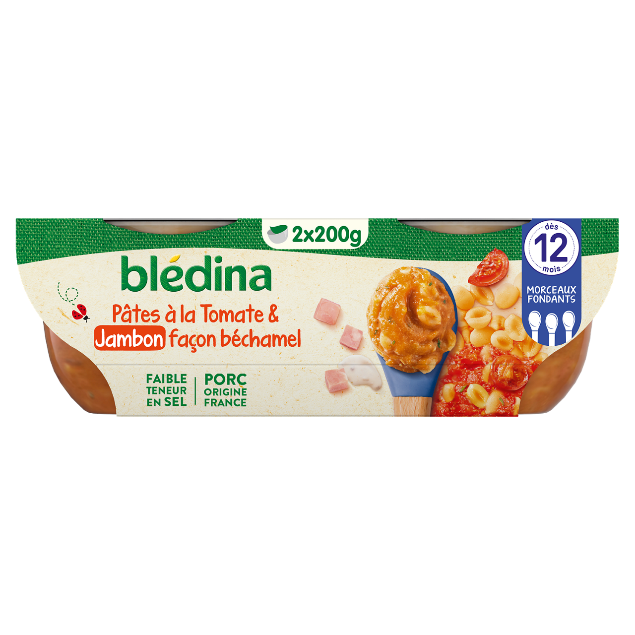 Blédina-Bledina-Tomato Pasta Ham-12m+-400 g