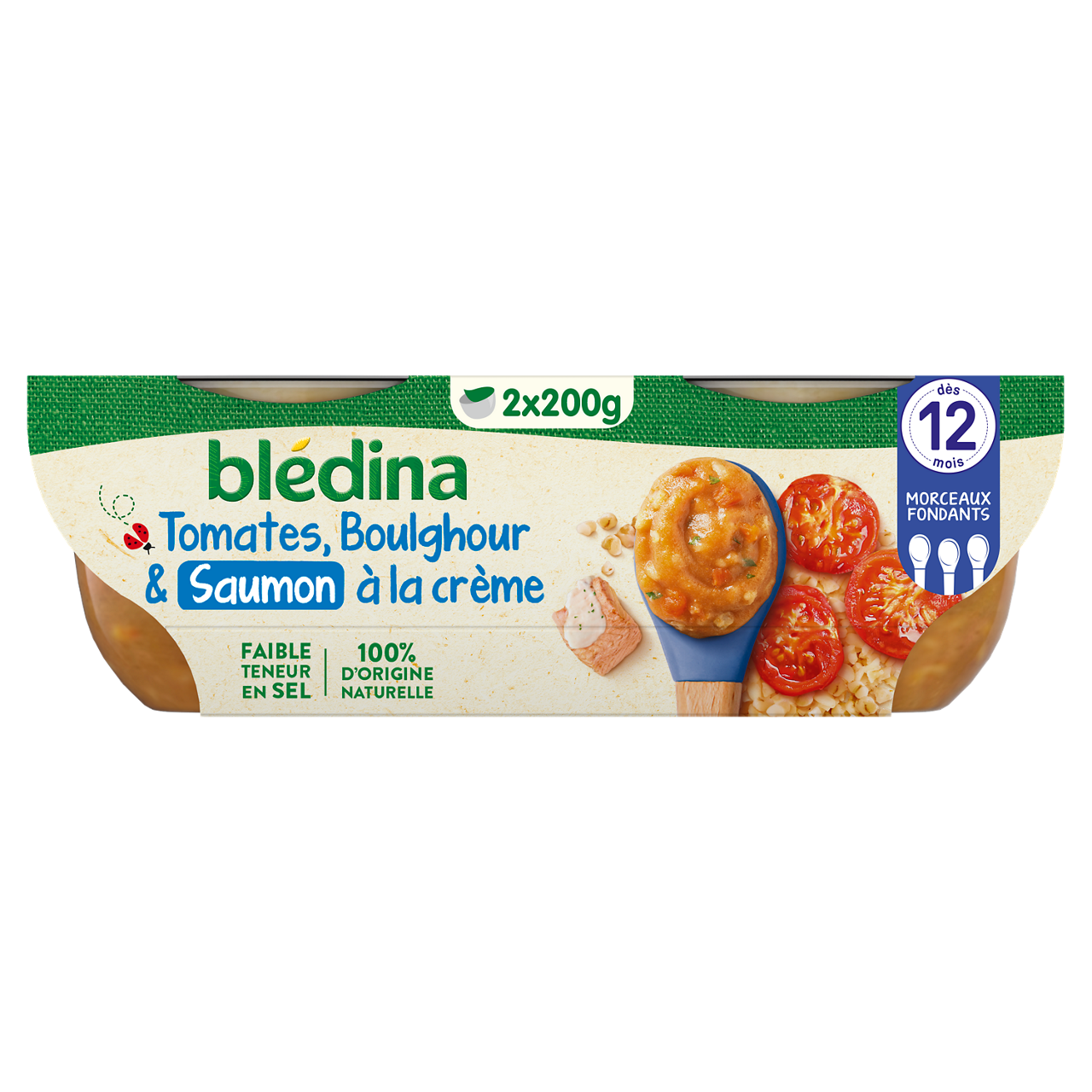 Blédina-Les Idées de Maman-Tomato Bulgur Salmon-12m+-400 g