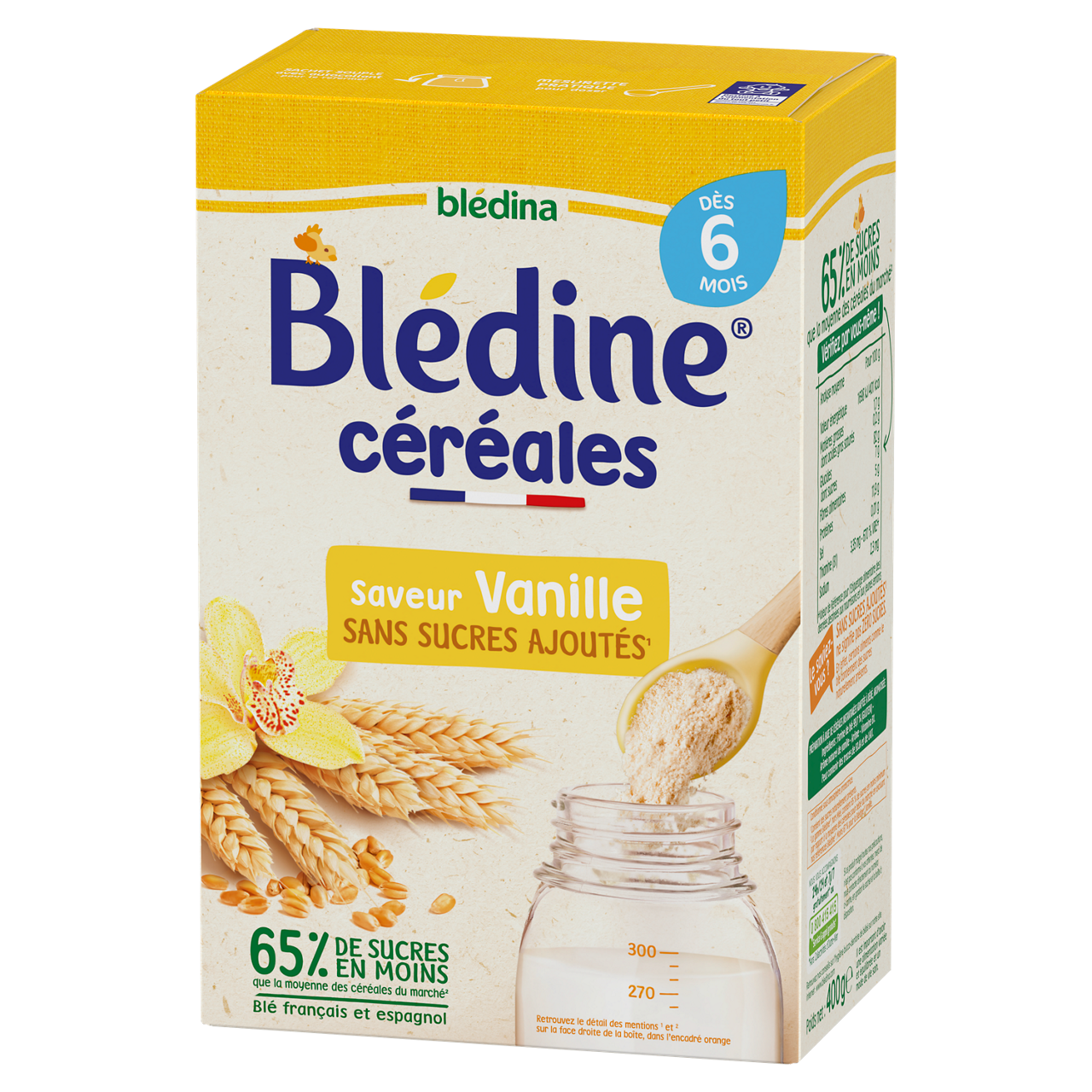 Blédina-Blédine-Wheat and Vanilla-6m+-400 g