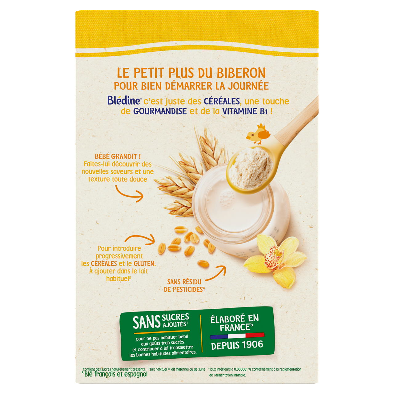 Blédina-Blédine-Wheat and Vanilla-6m+-400 g