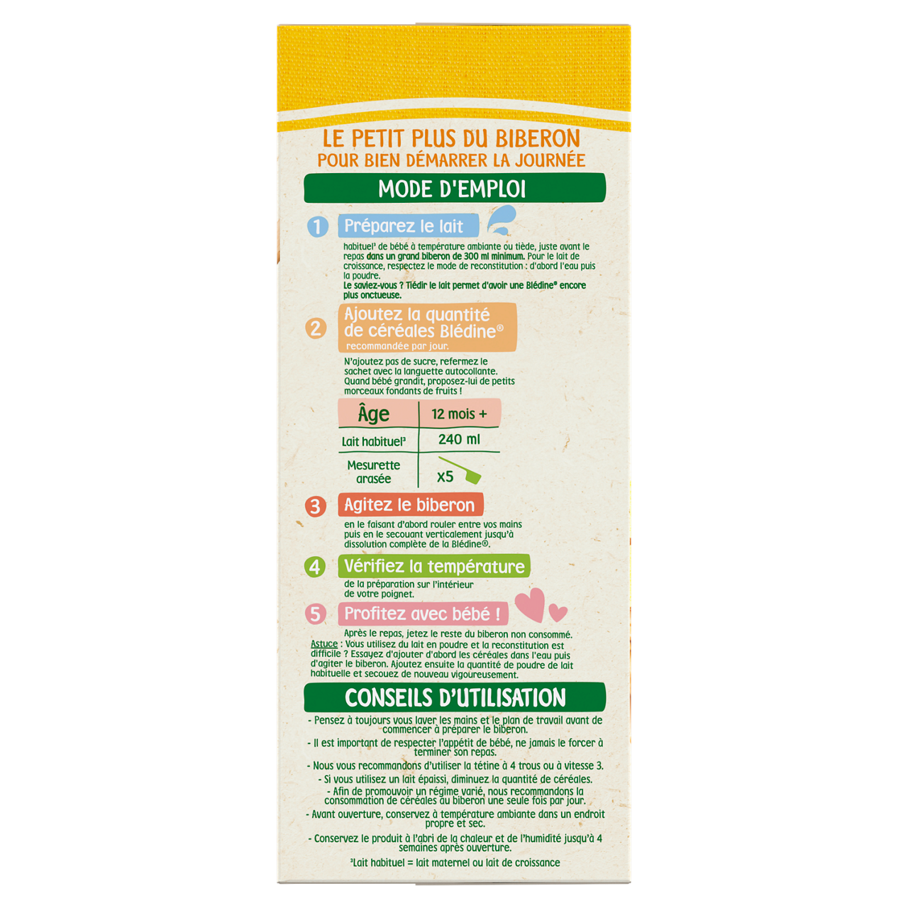 Blédina-Bledina-Vanilla - Cereals-12m+-400 g