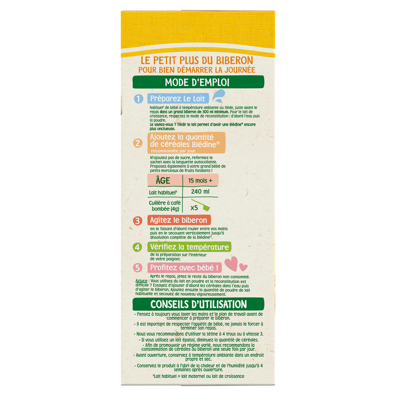 Blédina-Bledina-Vanilla - Cereals-8m+-400 g