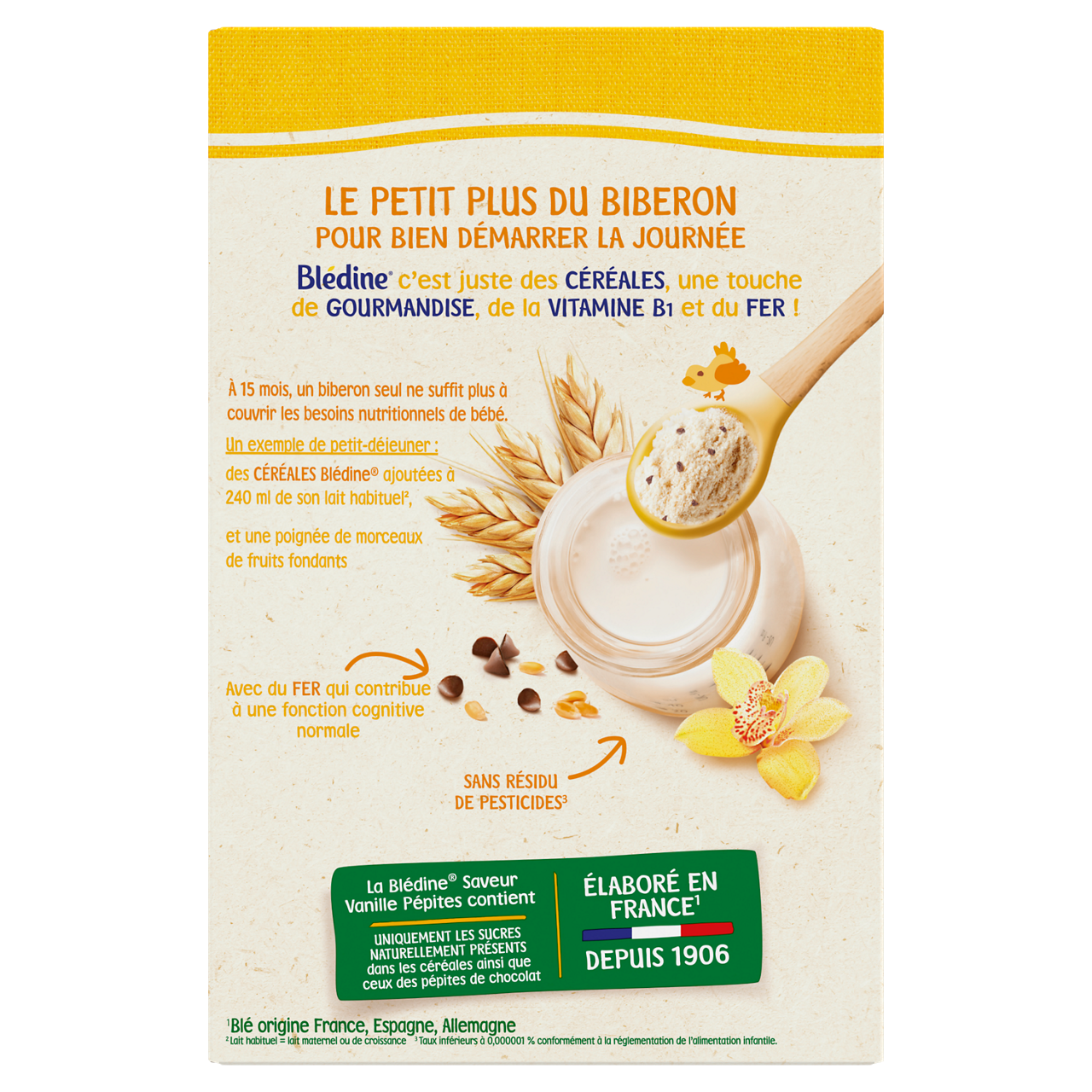 Blédina-Bledina-Vanilla - Cereals-8m+-400 g