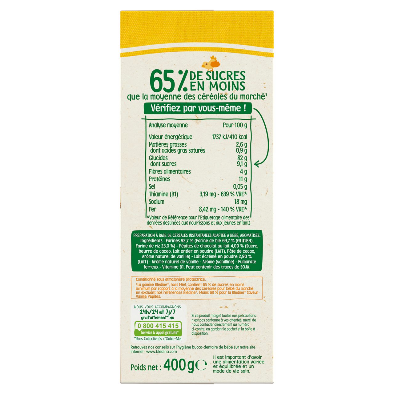 Blédina-Blédine Junior-Vanilla Pepite-15m+-400 g
