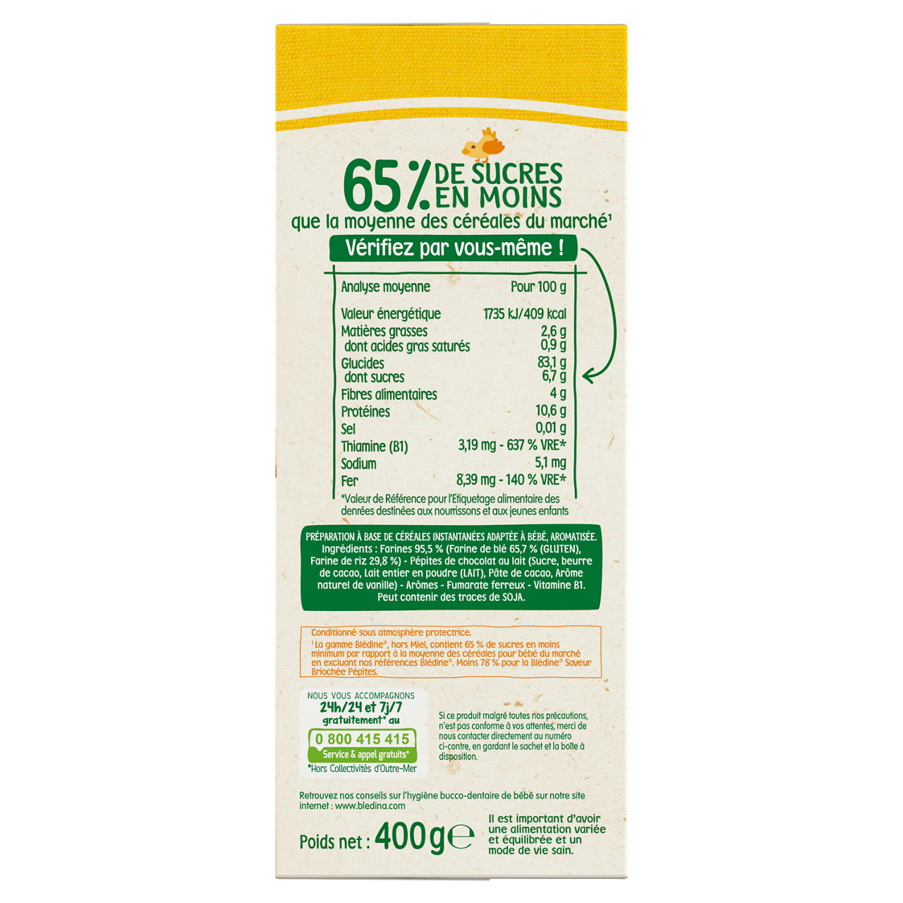 Blédina-Blédine Junior-Brioche Pepite-15m+-400 g