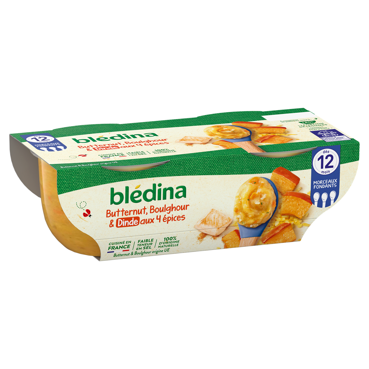 Blédina-Bledina-Butternut Bulgur Turkey-12m+-400 g