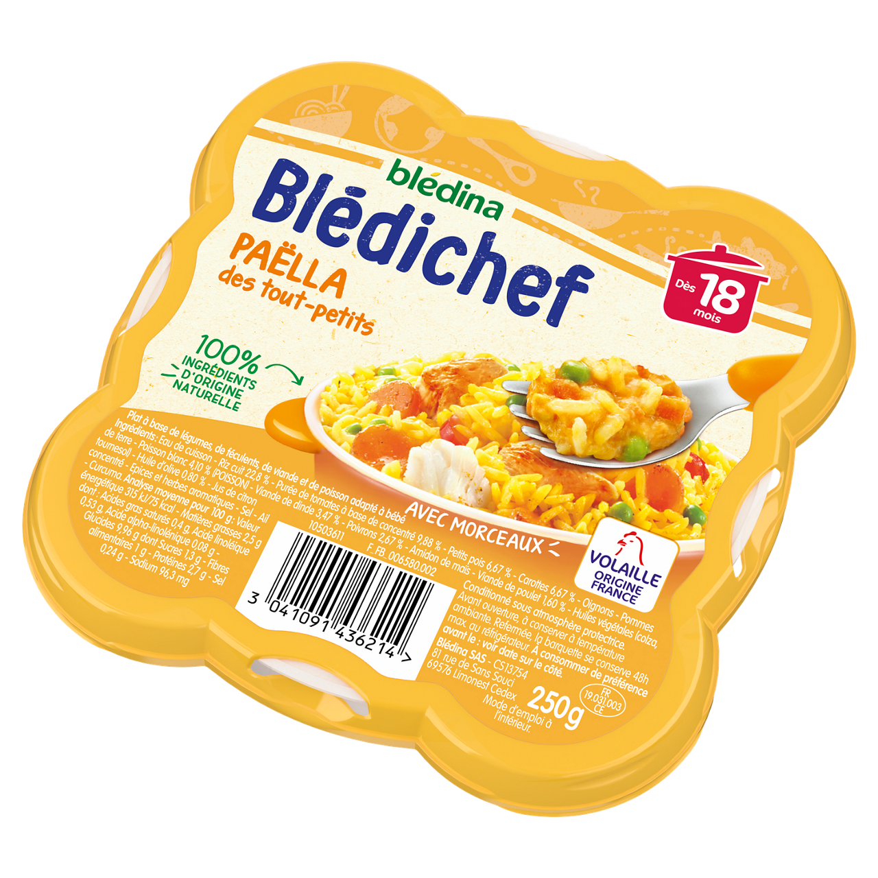 Blédina-Bledichef-Paella-18m+-250 g