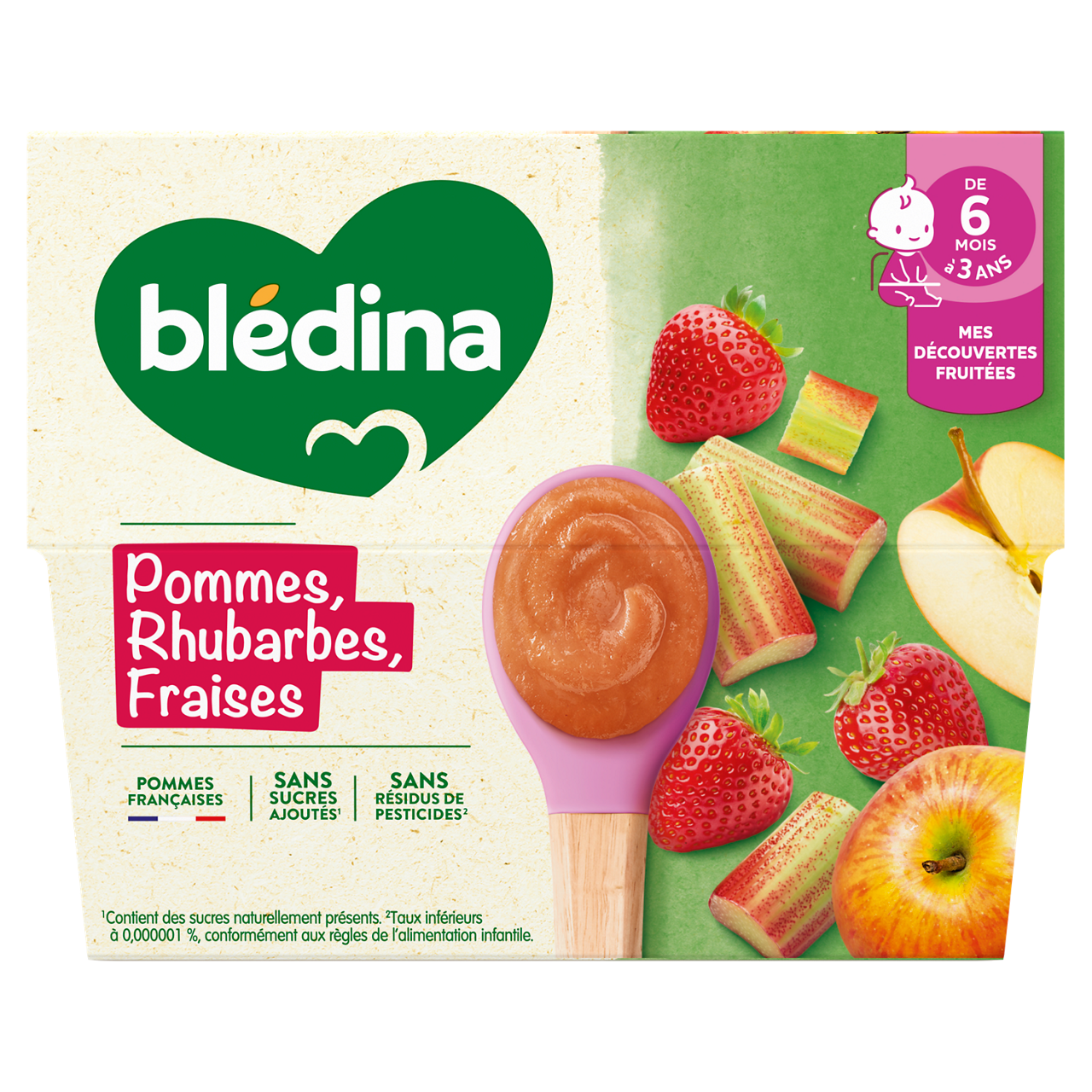 Blédina-Apple and Strawberry-8m+-100 g