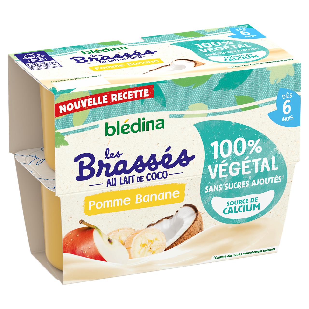 Blédina-Bledina-Apple and Banana-6m+-4x95