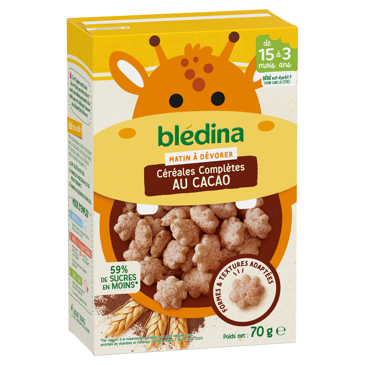 Blédina-Bledina-Cacao-15m+-70g