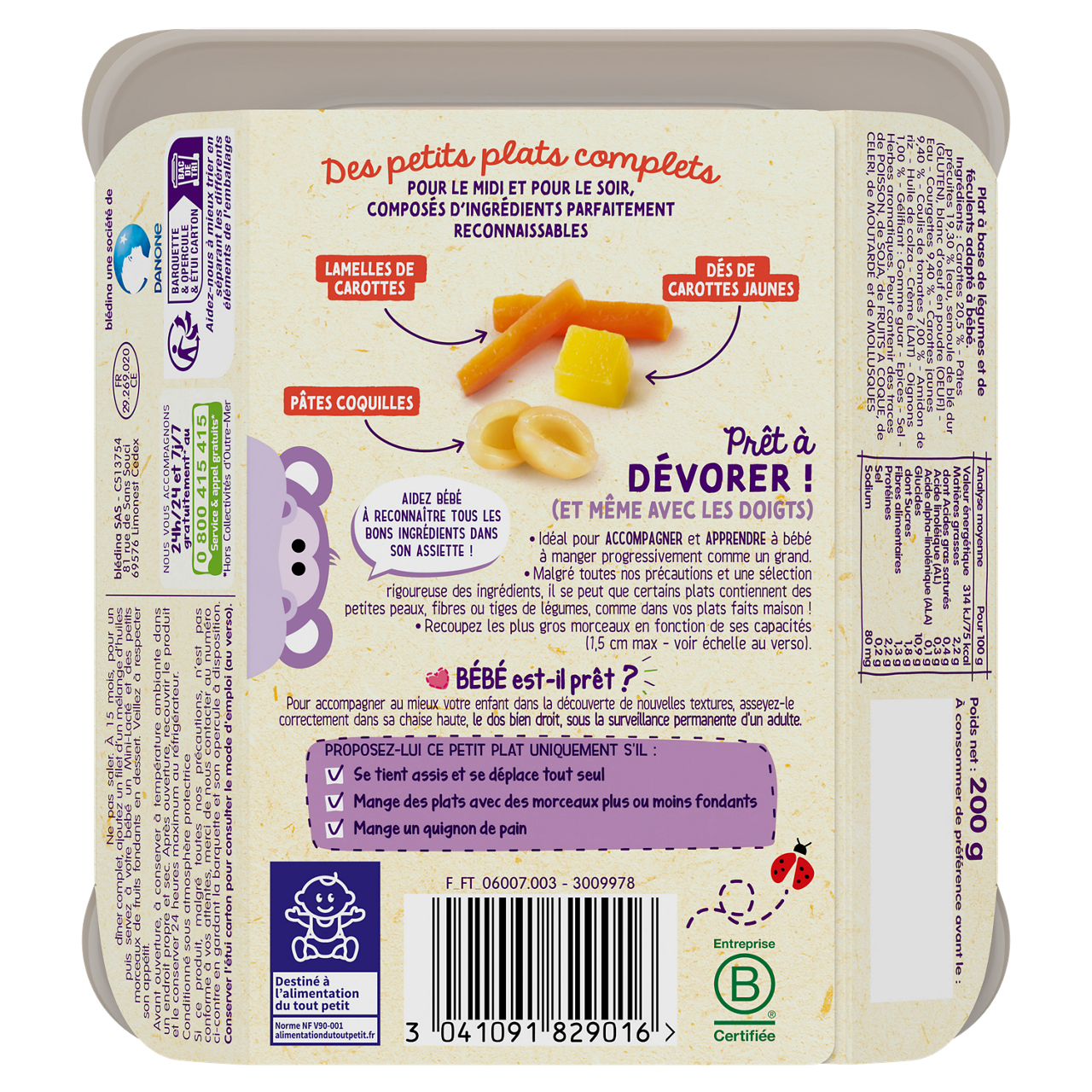 Blédina-Bledina-Vegetables Pasta-15m+-200 g