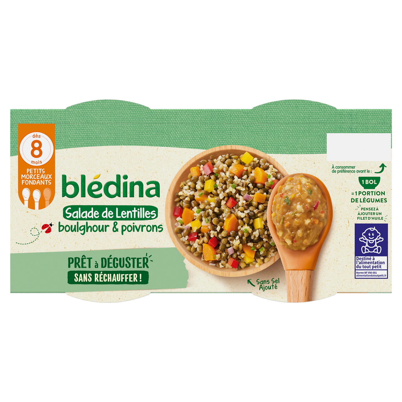 Blédina-Bledina-Lentils-8m+-400 g