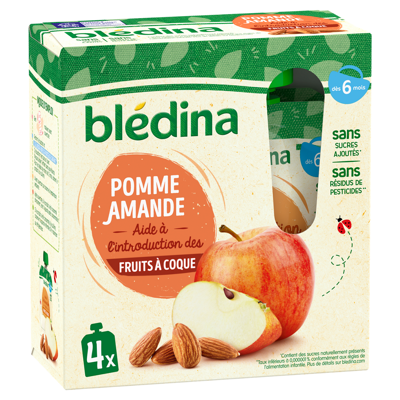 Blédina-Bledina-Apple & almond-6m+-85 g