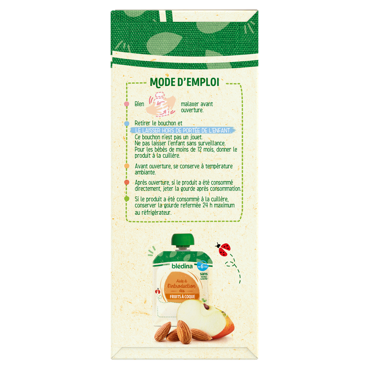 Blédina-Bledina-Apple & almond-6m+-85 g