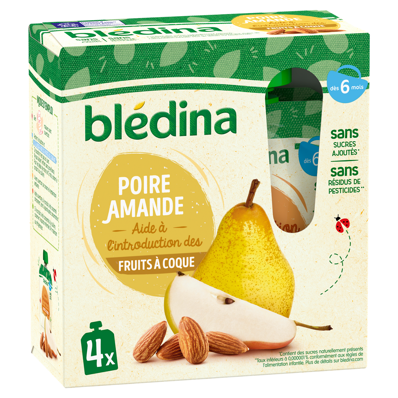Blédina-Bledina-Pear & almond-6m+-85 g