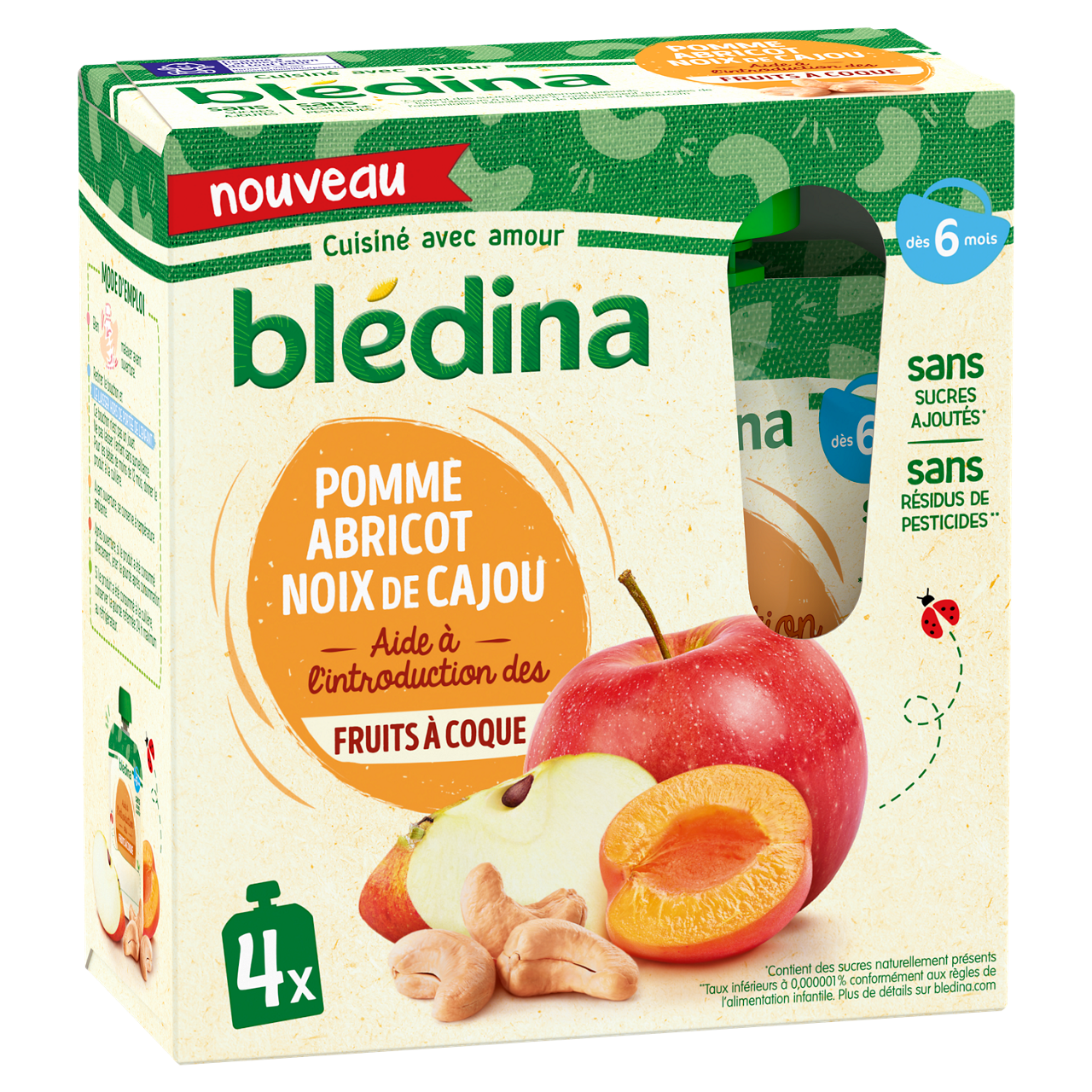 Blédina-Bledina-Apple & almond-6m+-360 g