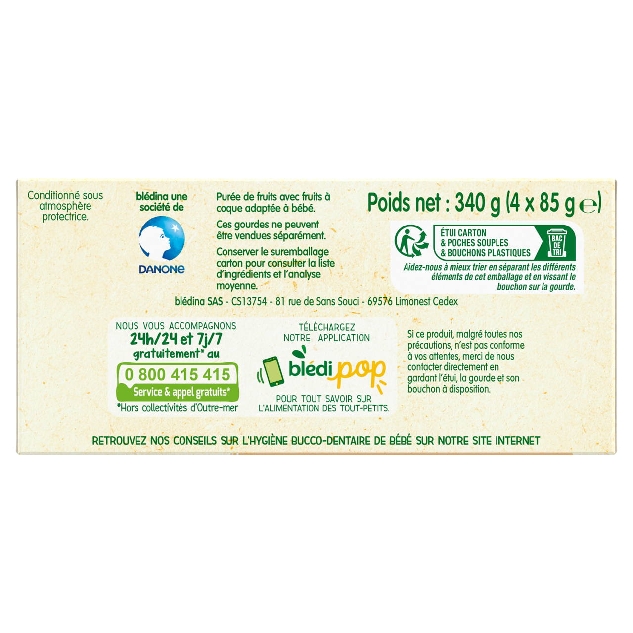 Blédina-Bledina-Apple & almond-6m+-360 g