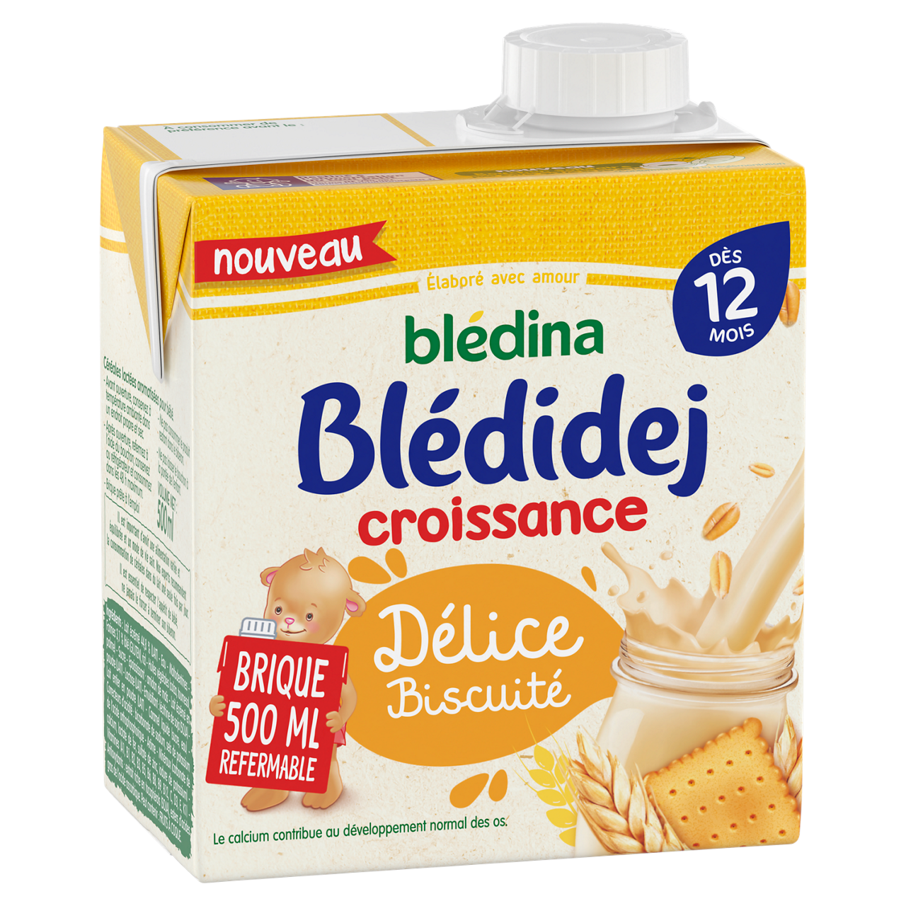 Blédina-Blédidej Croissance-Biscuit vanilla-12m+-500 ml