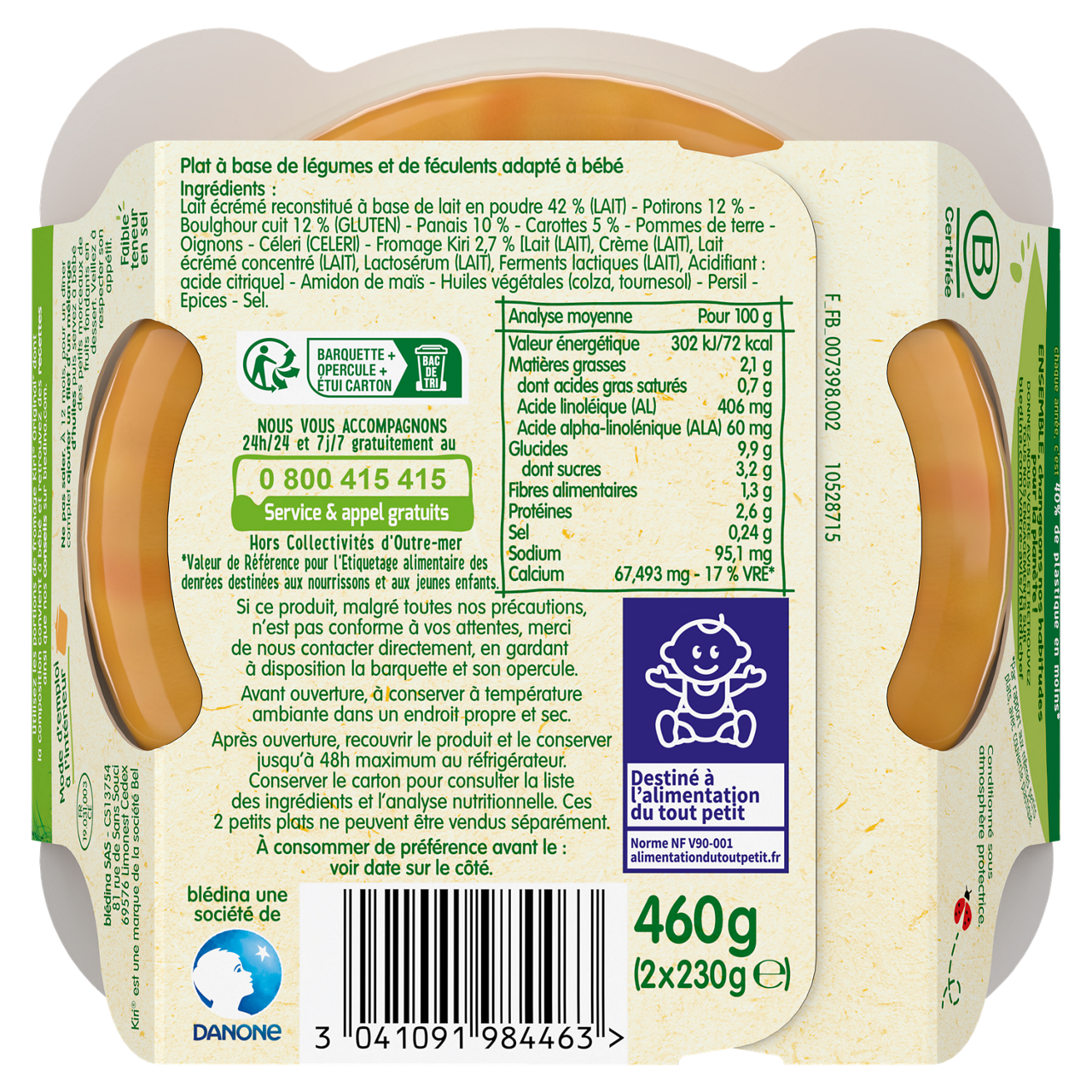 Butternut Parsnip Spelt-12m+-230g 250g