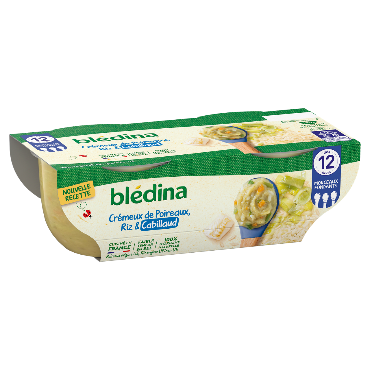 Blédina-Bledina-Leek Rice Pollack-12m+-400 g