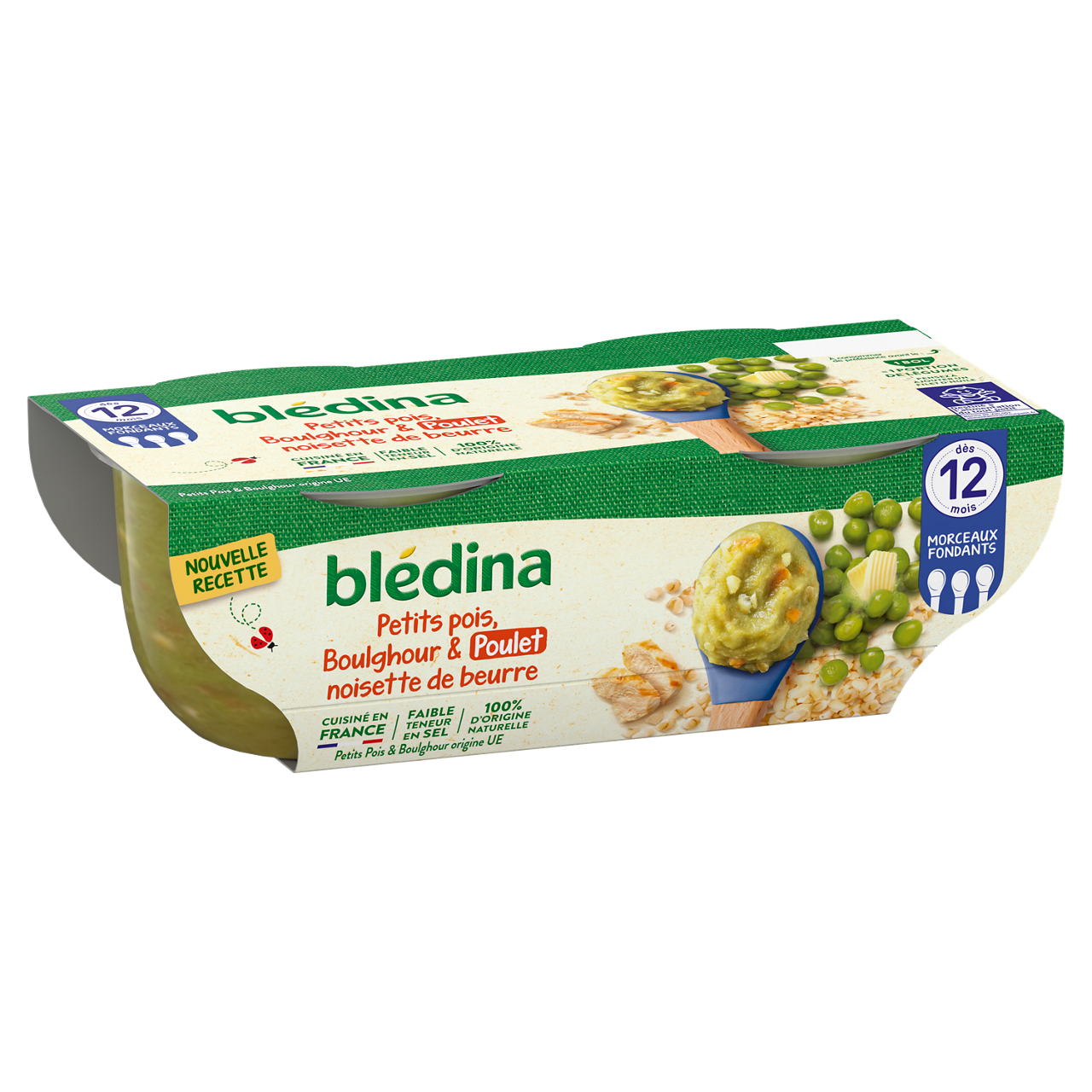 Blédina-Les Idées de Maman-Vegetable Bulgur Turkey-12m+-400 g