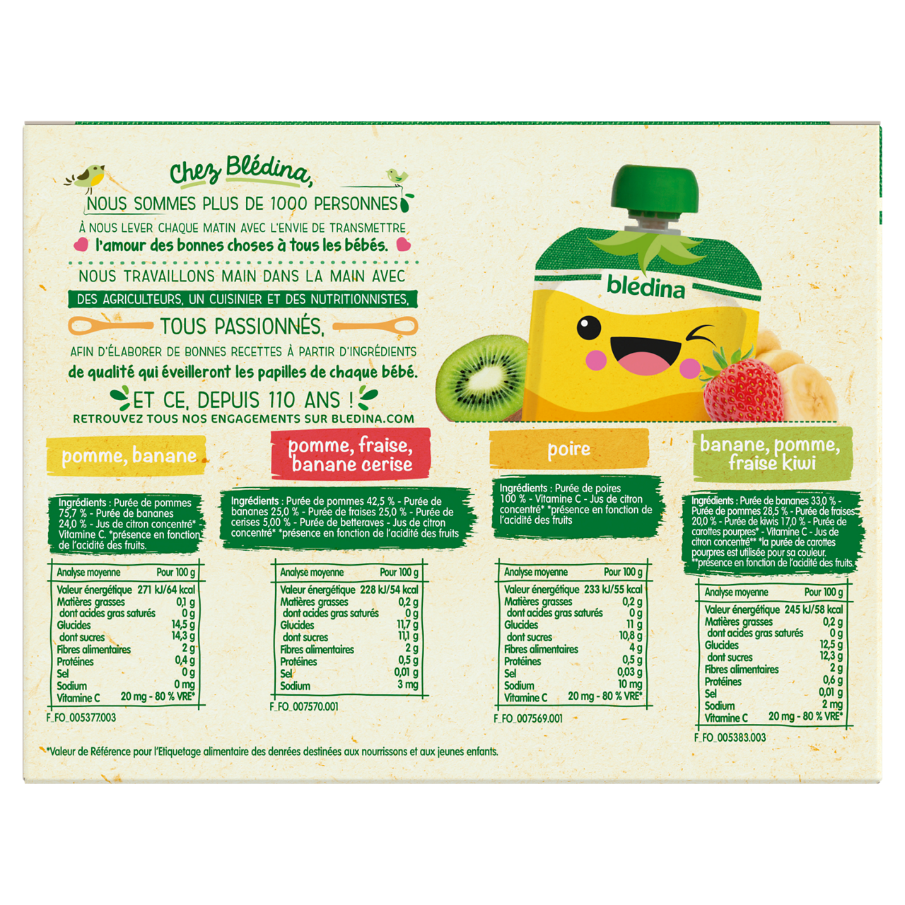 Blédina-Bledina-Pear-6m+-8 x 90 g