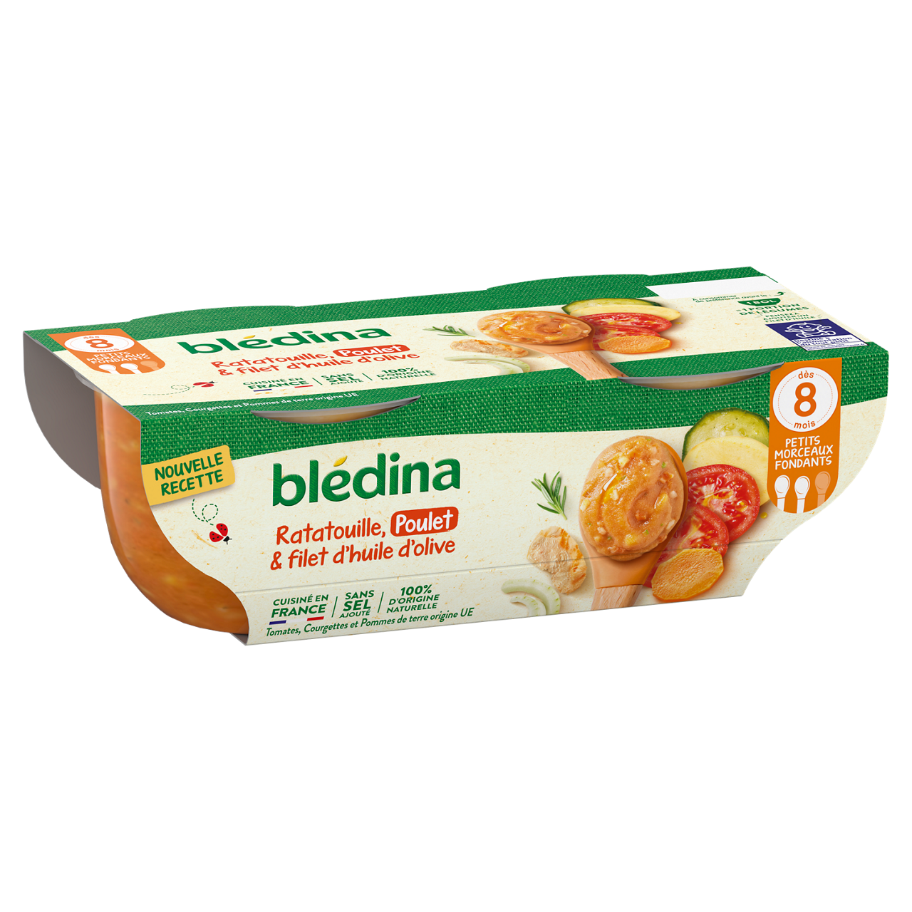 Bl�dina-Bledina-Vegetables chicken-8m+-400 g