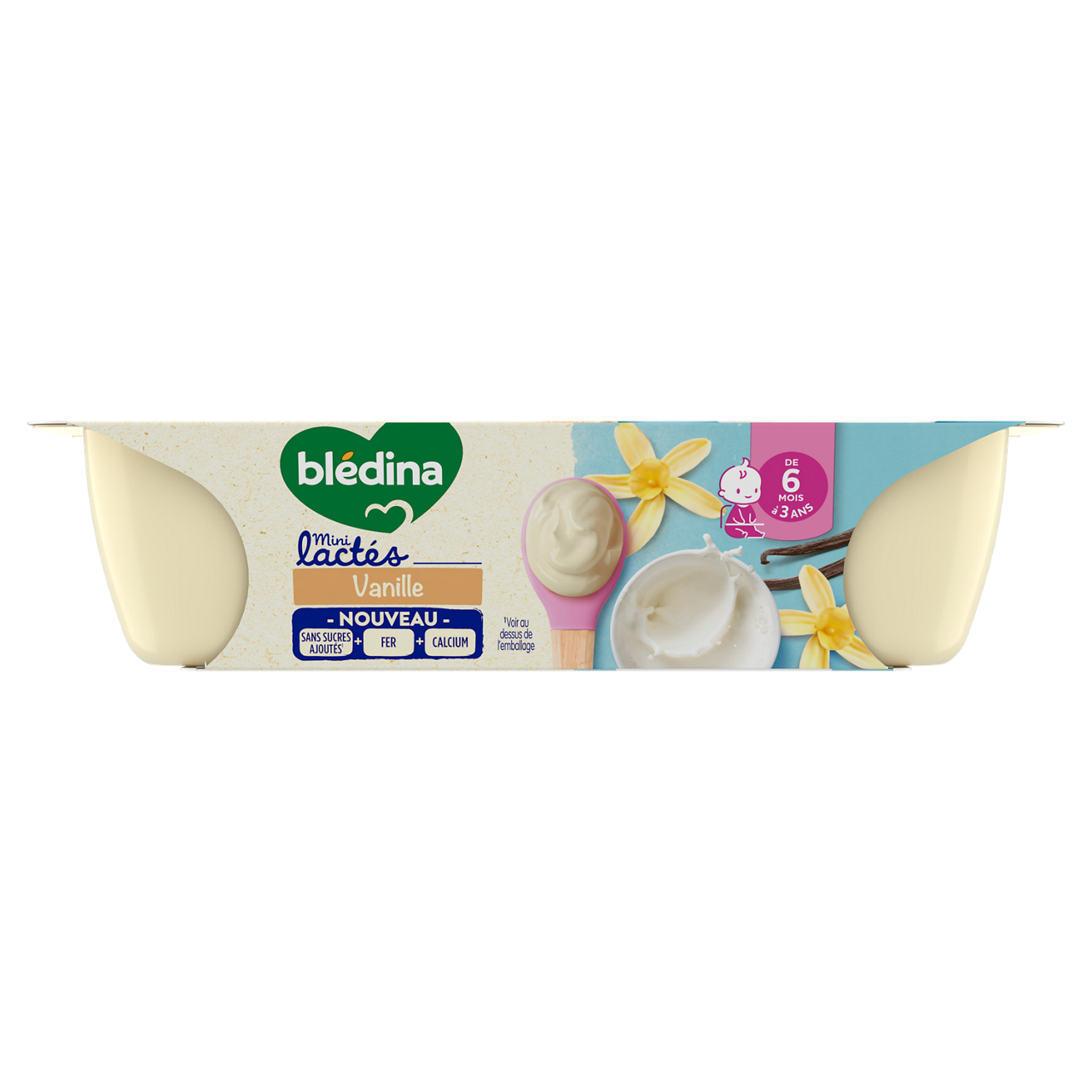 Blédina-Les Mini lactés-Vanilla-6m+-6 x 55 g