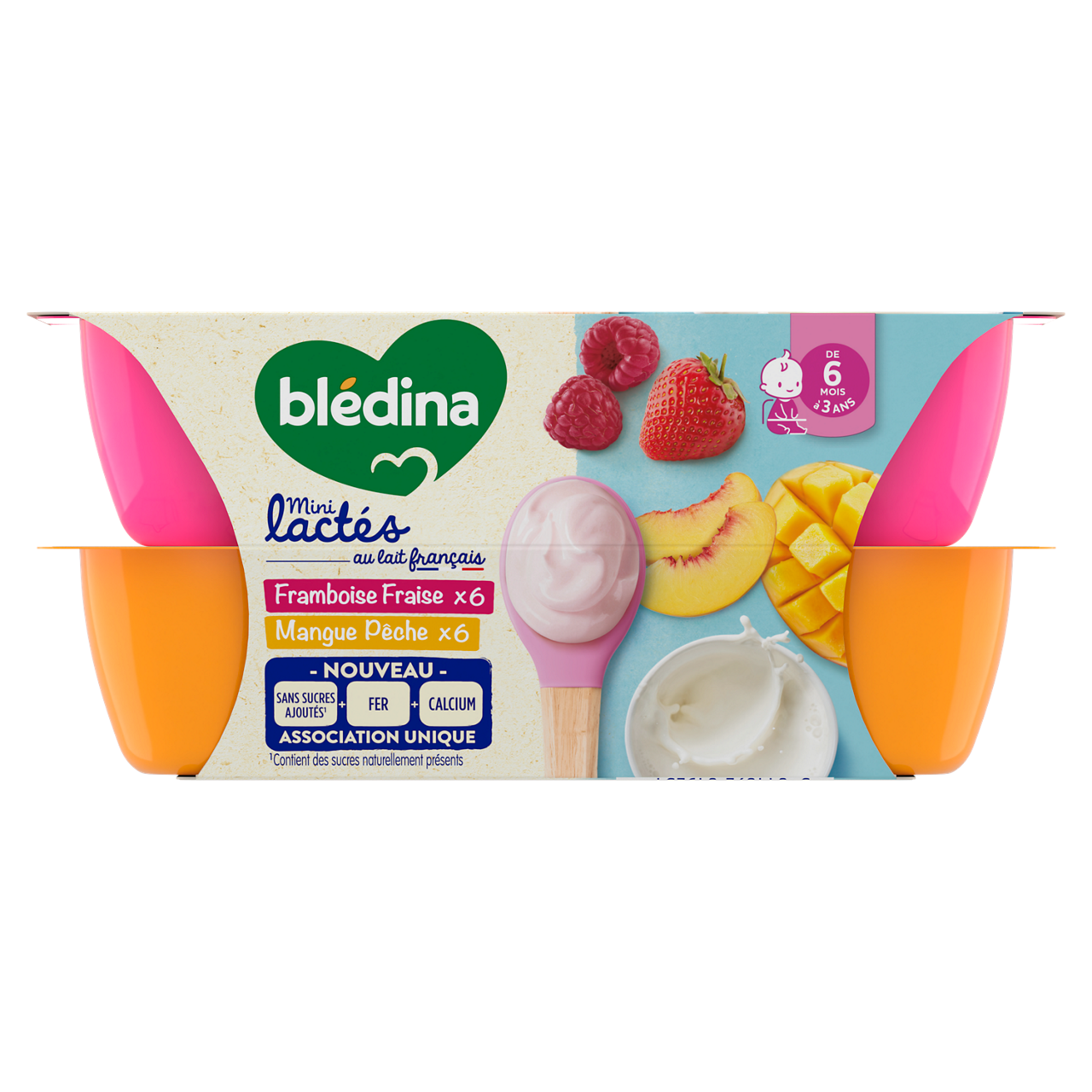Blédina-Les Mini lactés-Summer Fruit-6m+-12 x 55g