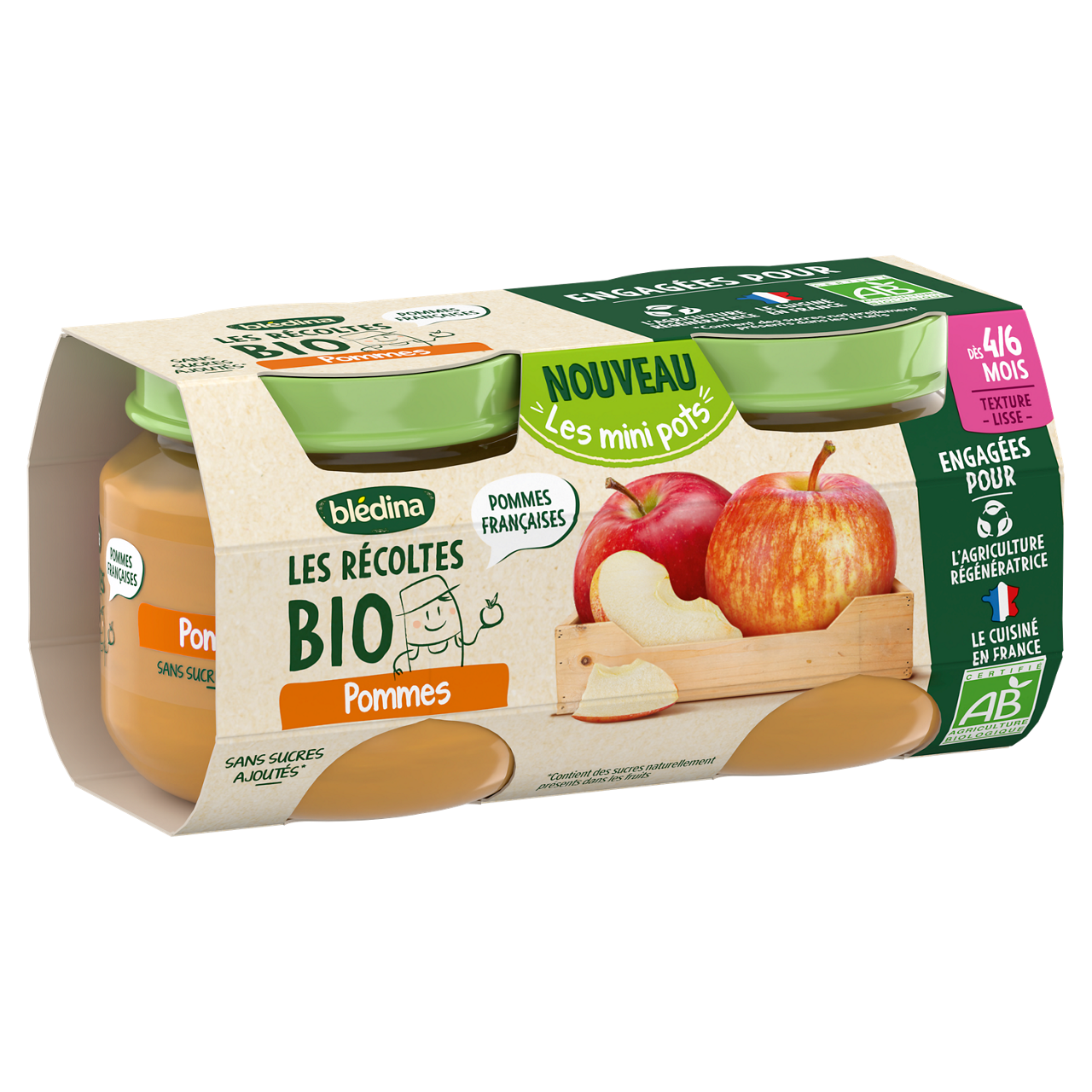 Blédina-Bledina-Apple Pear-4m+-2 x 100 g