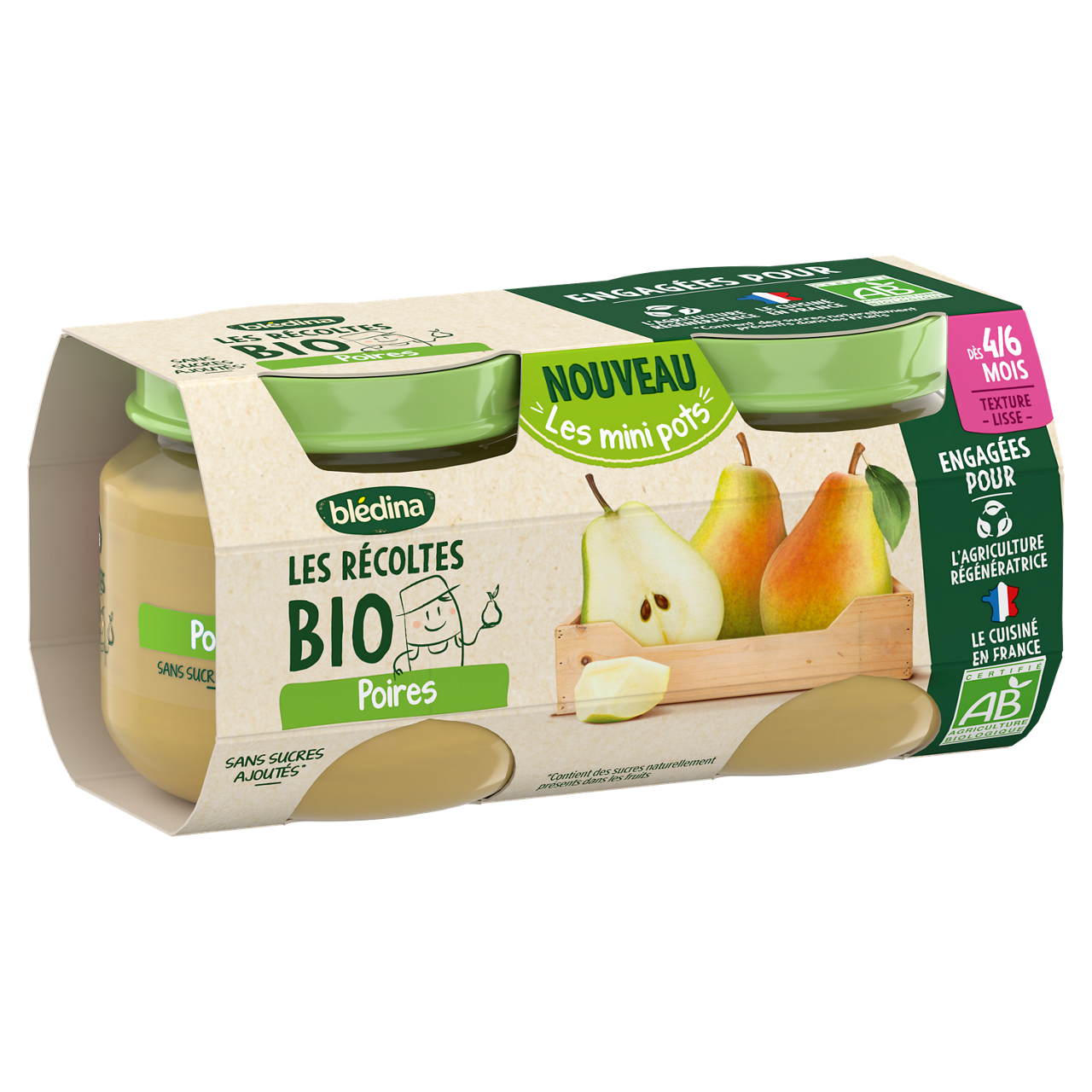 Blédina-Bledina-Pear-4m+-2 x 100 g