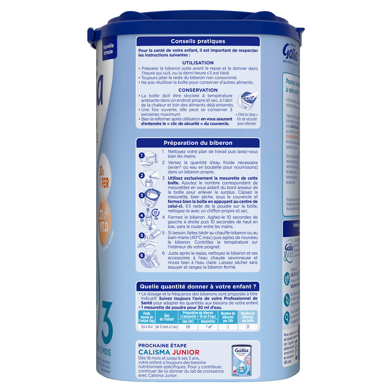 GALLIA CALISMA CROISSANCE 800G