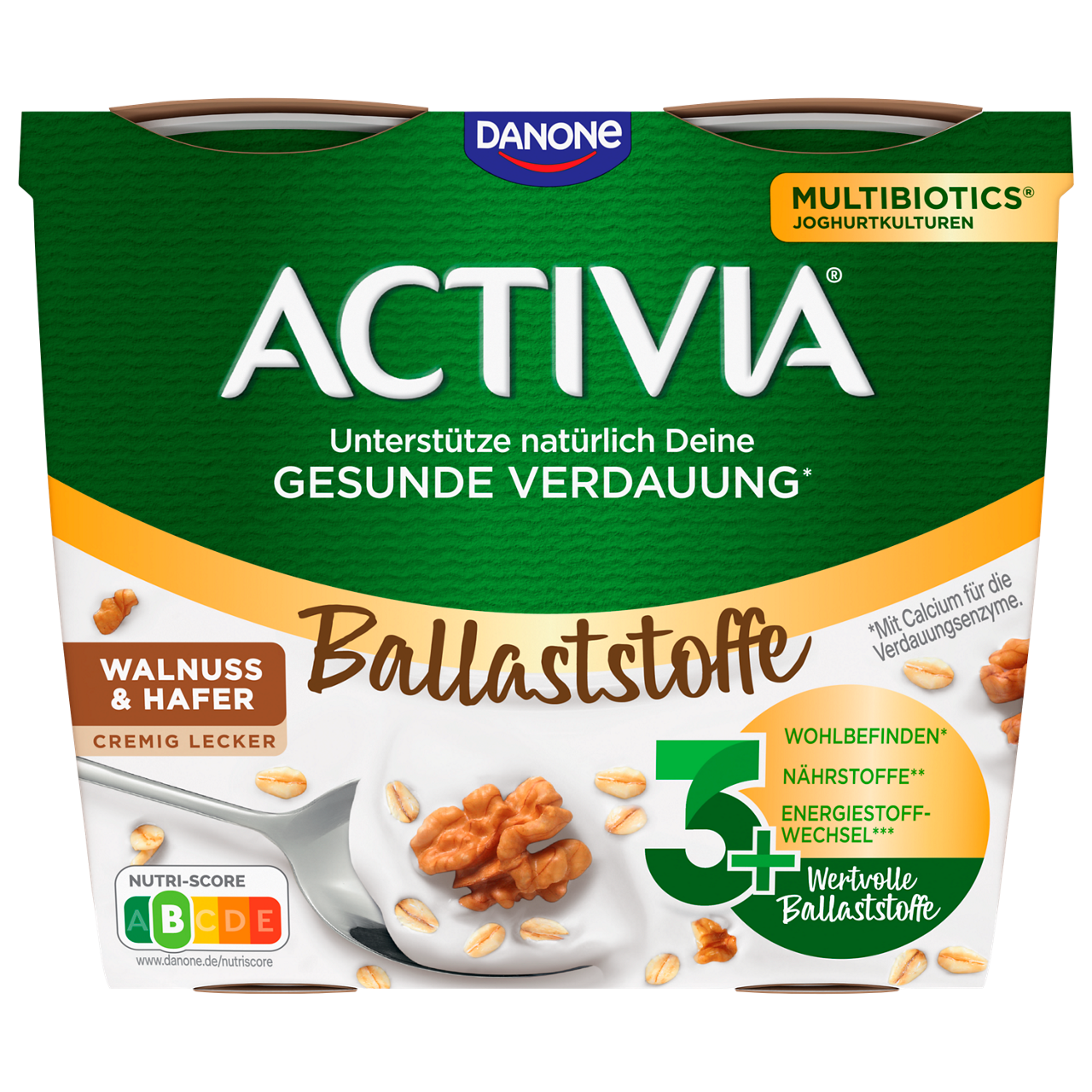 Activia Grainpower Walnut-Oat 
