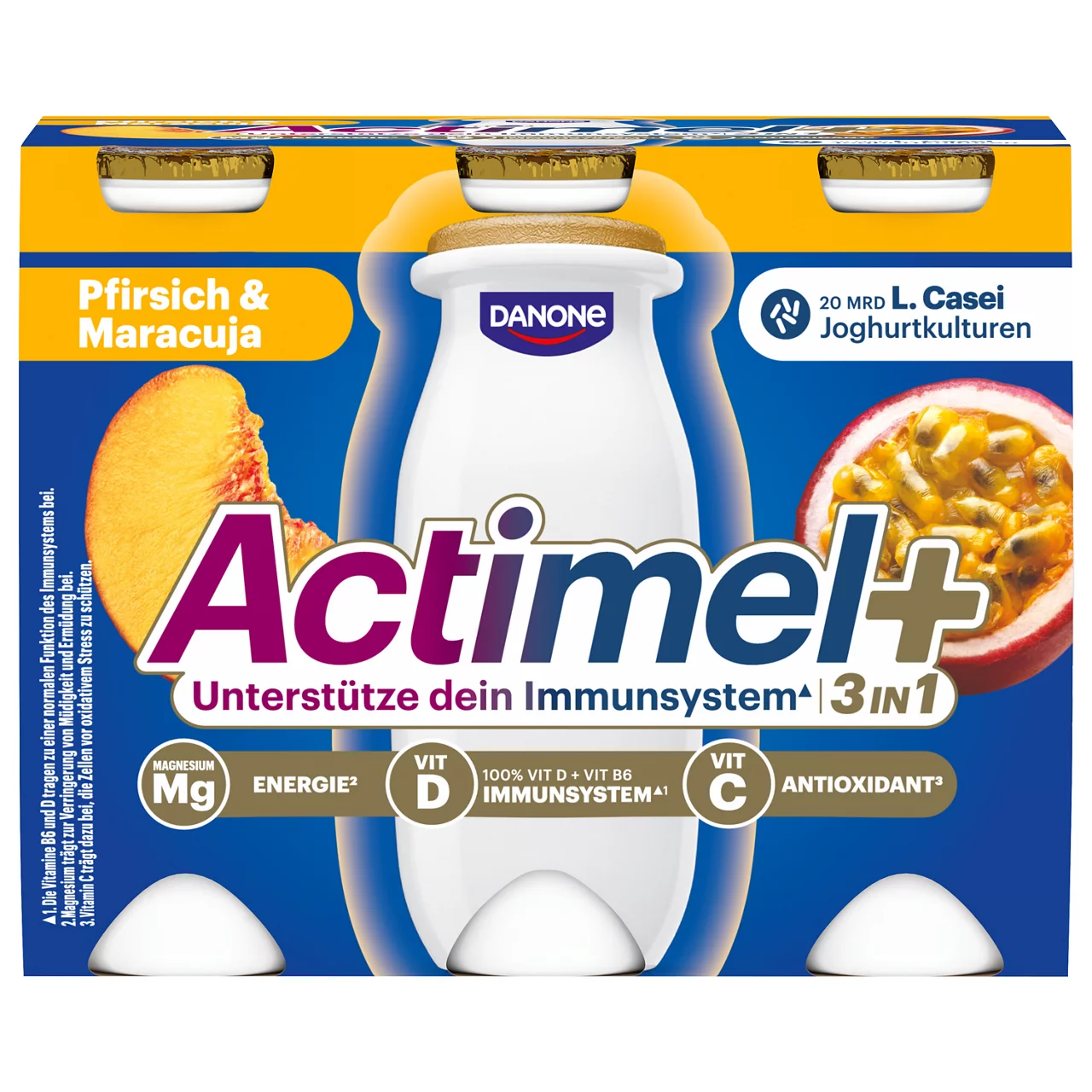 ACTIMEL PLUS Drink Pfirsich & Maracuja