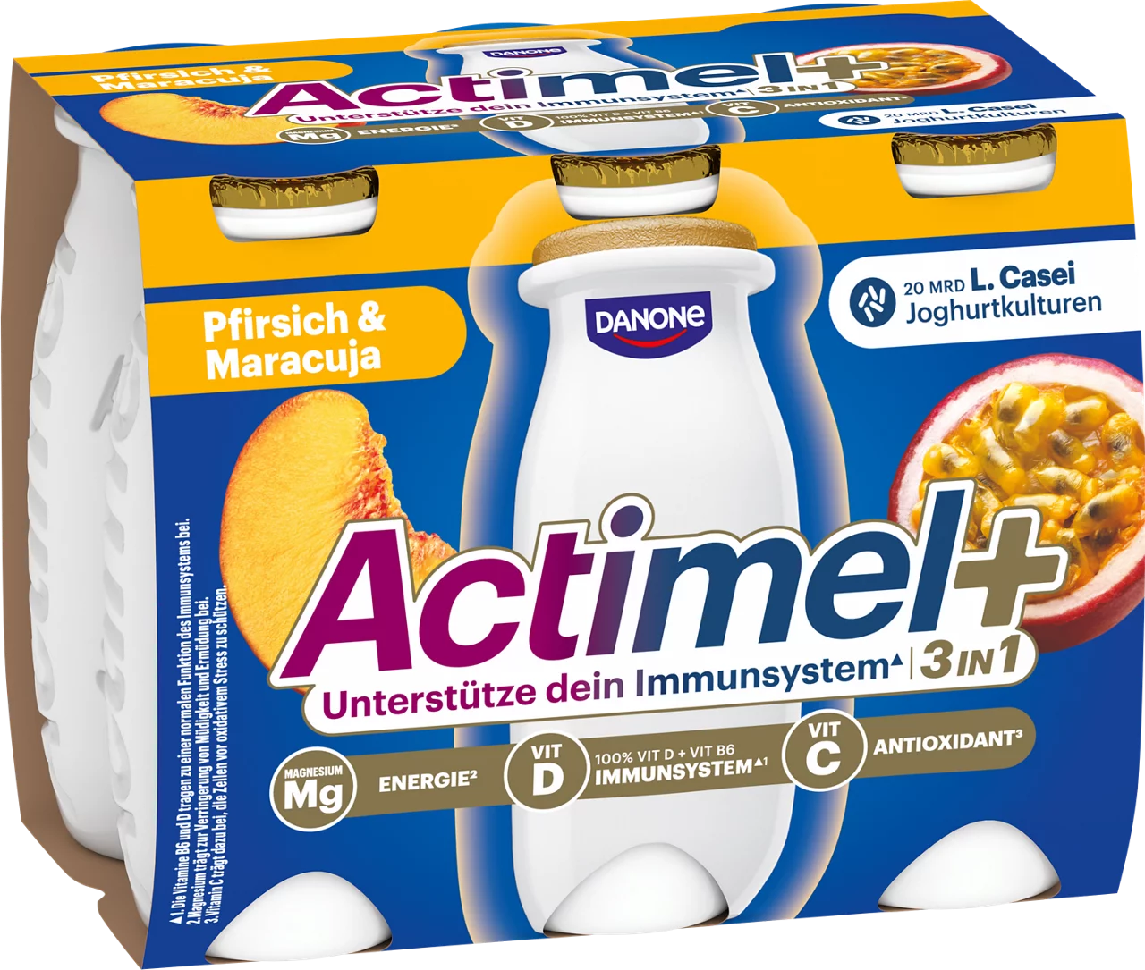 ACTIMEL PLUS Drink Pfirsich & Maracuja