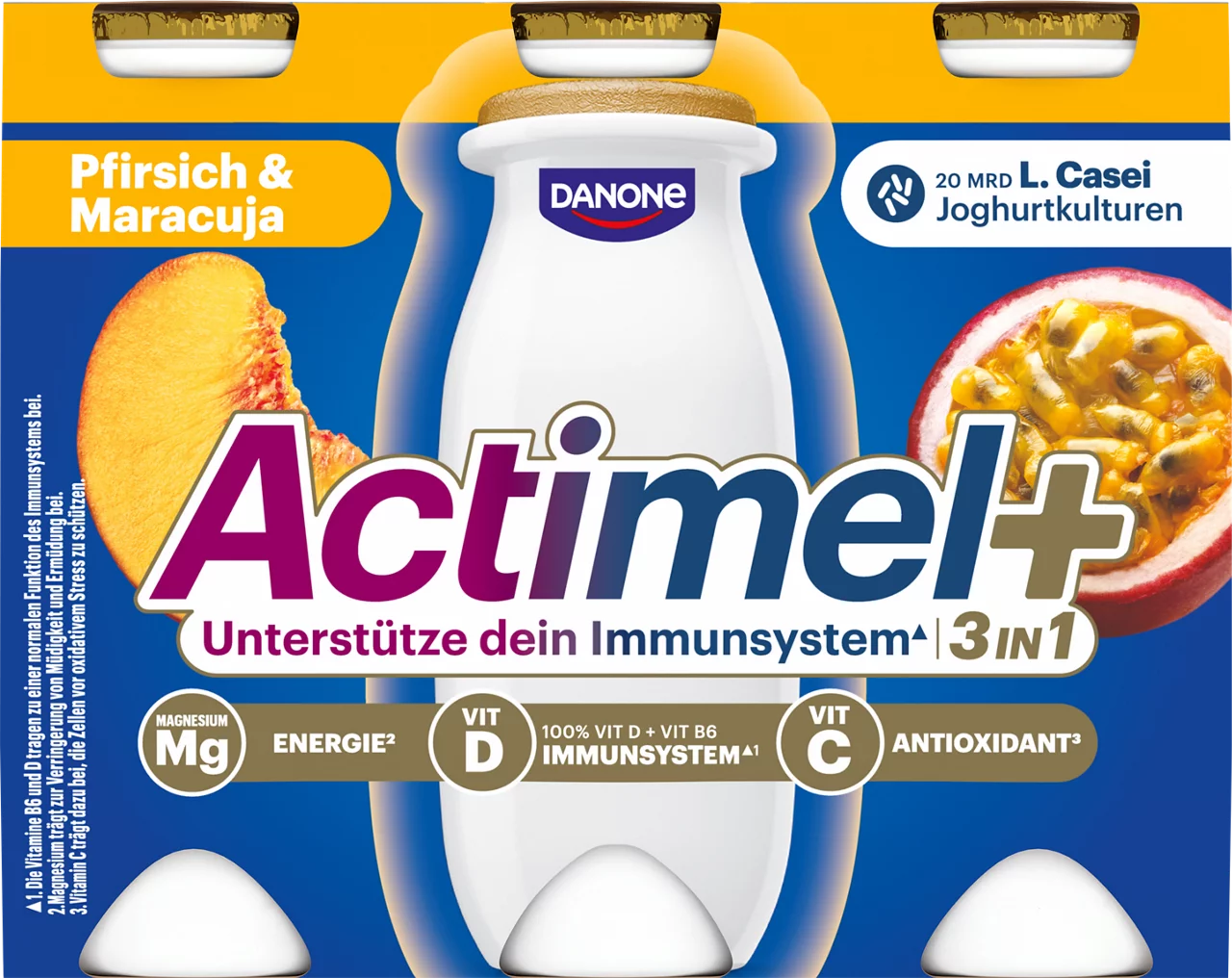 ACTIMEL PLUS Drink Pfirsich & Maracuja