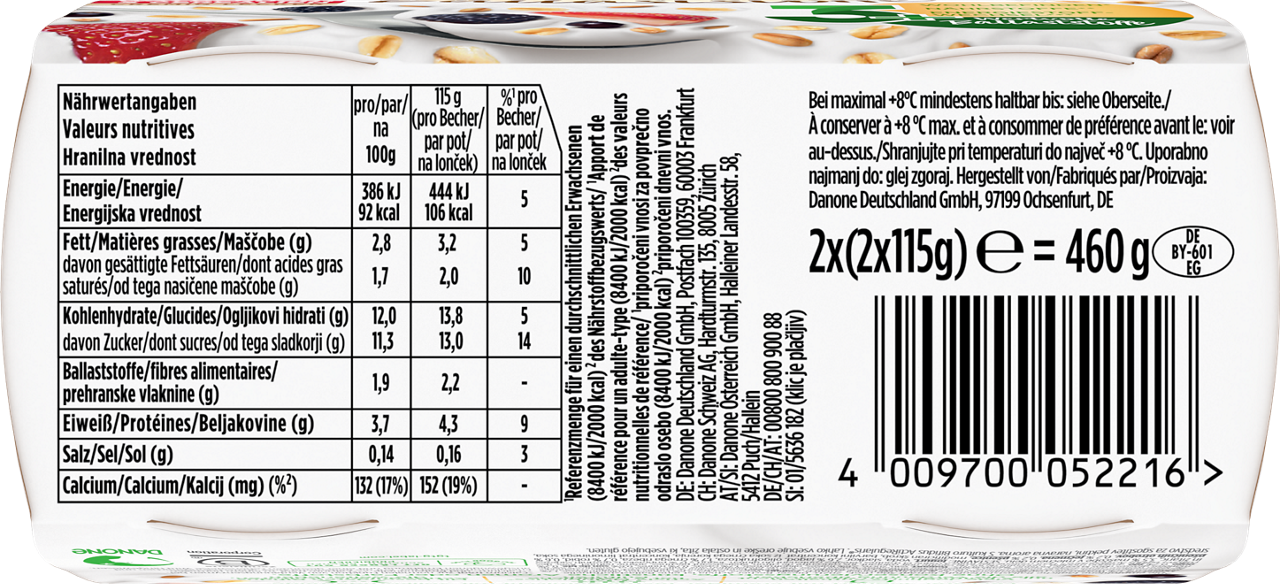 Activia Yearly Limited Edition Forest Fruit Cereals